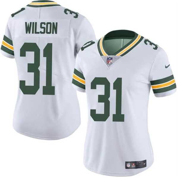 Womens Green Bay Packers #31 Emanuel Wilson White Vapor Untouchable Limited Football Stitched Jersey Dzhi